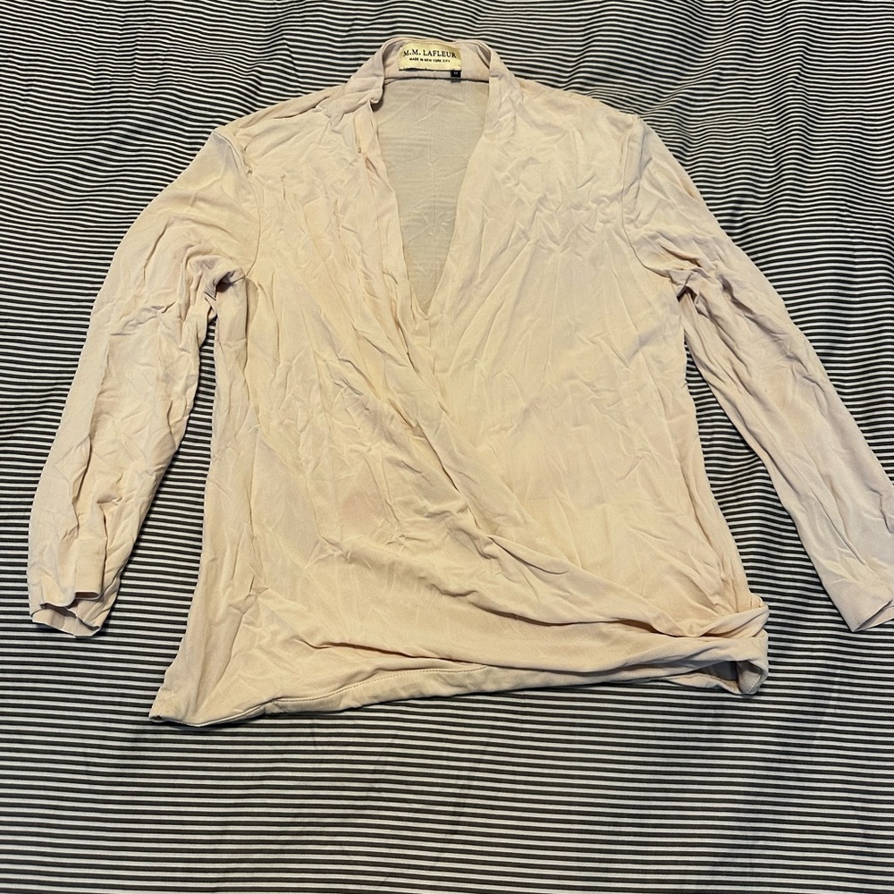 MM LaFleur “Antoinette” v neck blouse